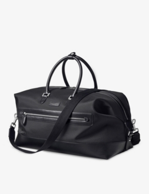 ASPINAL OF LONDON: Logo-embellished woven duffle bag