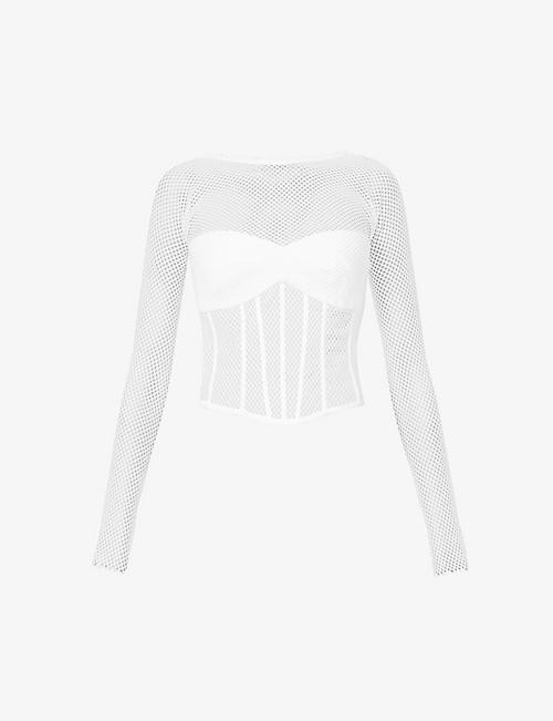 ROZIE CORSETS: Mesh woven top