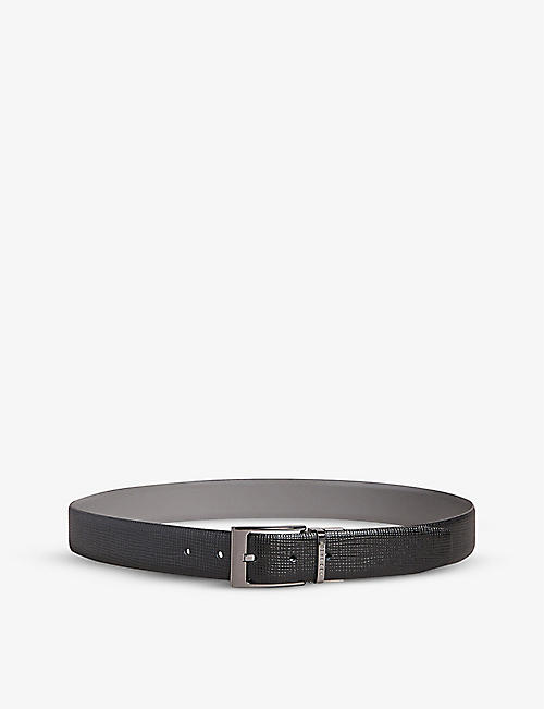 TED BAKER: Twin reversible leather belt
