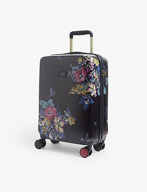 JOULES: Cambridge Floral 4-wheel shell cabin case