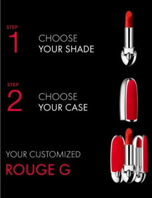 Shop Guerlain Poppy Rouge G The Double Mirror Lipstick Case