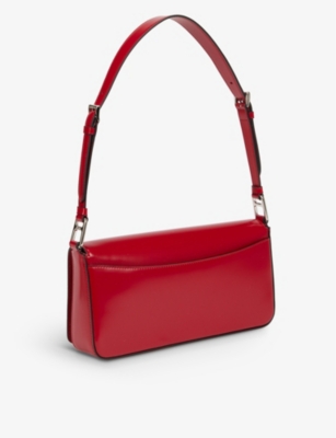 PRADA Spazzolato leather shoulder bag