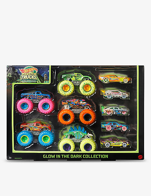 HOTWHEELS: Monster Truck glow in the dark car set