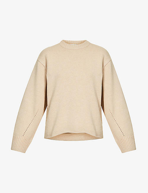 CAMILLA AND MARC: Romeo round-neck merino wool and cotton-blend jumper