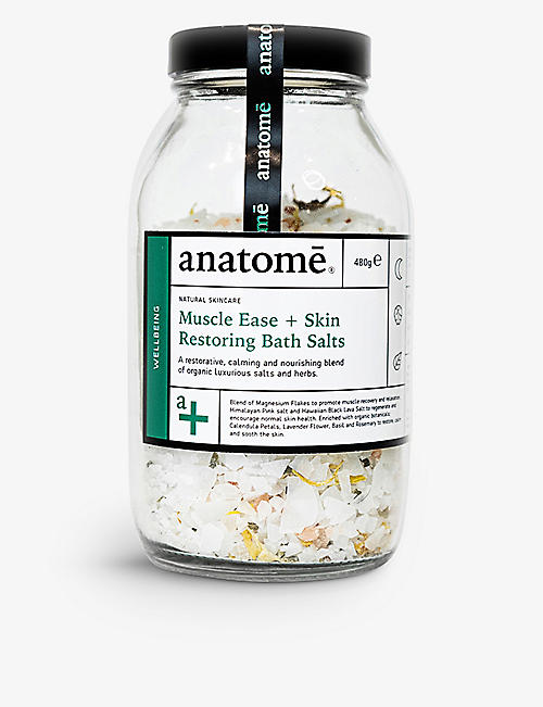 ANATOME: Muscle Ease + Skin Restoring bath salts 480g