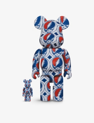 BE@RBRICK - Grateful Dead Steal Your Face 100% and 400% figures