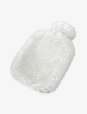 THE WHITE COMPANY: Super-soft faux-fur hot water bottle