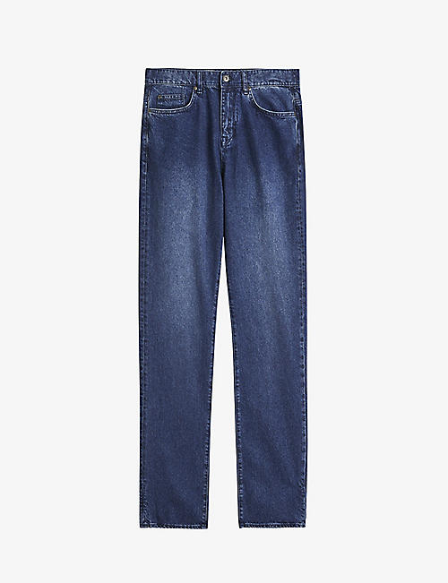 TED BAKER: Oakwud straight-leg denim jeans