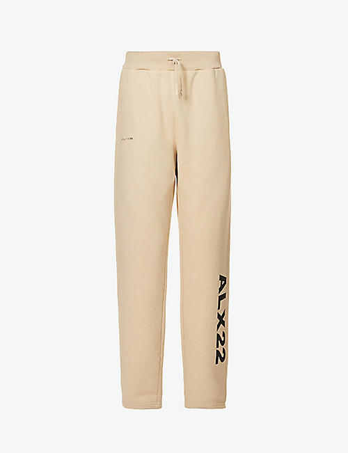 1017 ALYX 9SM: Logo-print relaxed-fit tapered cotton-jersey jogging bottoms
