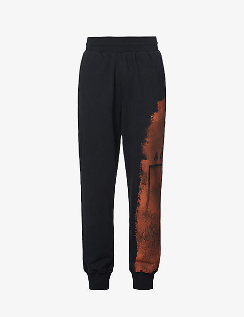 A COLD WALL: Collage relaxed-fit straight-leg cotton-jersey jogging bottoms
