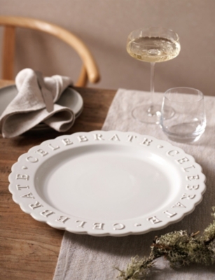 THE WHITE COMPANY: Celebrate Stoneware Plate 35cm