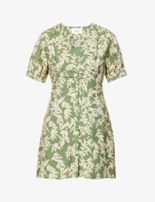 BA SH Tais botanical print woven dress Selfridges