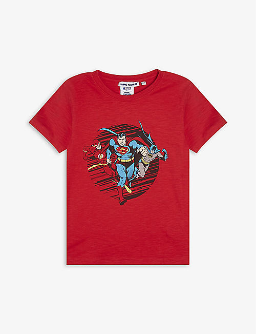 FABRIC FLAVOURS: Justice League graphic-print cotton T-shirt 3-10 years