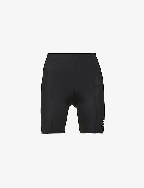 BALENCIAGA: Mid-rise stretch-woven shorts