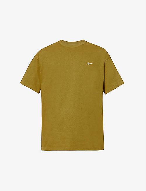 NIKE: Logo-embroidered relaxed-fit cotton-jersey T-shirt