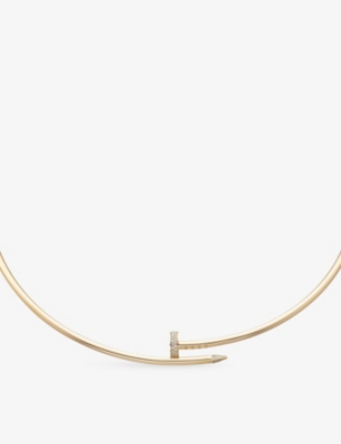 CARTIER: Juste un Clou 18ct yellow-gold and 0.2ct brilliant-cut diamond necklace