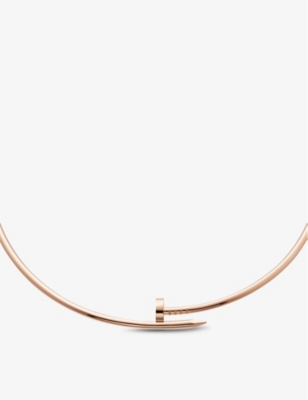 CARTIER: Juste un Clou 18ct rose-gold necklace