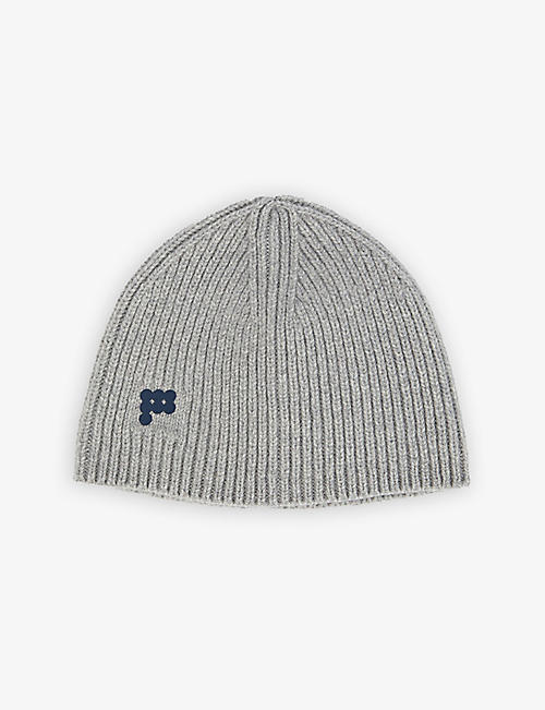 PANGAIA: Branded recycled cashmere and recycled wool-blend beanie hat