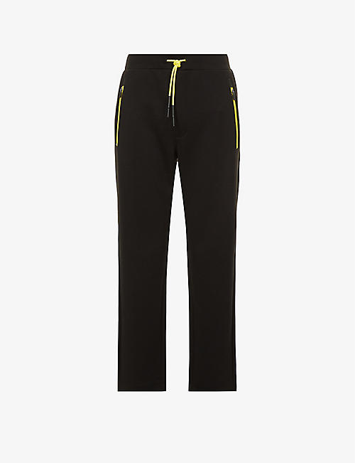 FERRARI: Relaxed-fit straight-leg stretch-recycled-polyester blend jogging bottoms