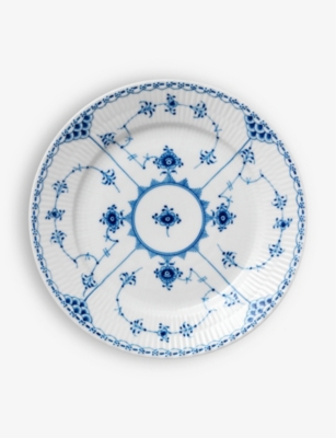 Royal Copenhagen Blue Fluted Half Lace Porcelain Plate 22cm