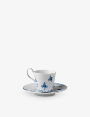 ROYAL COPENHAGEN: Blue Elements porcelain cup and saucer 9cm