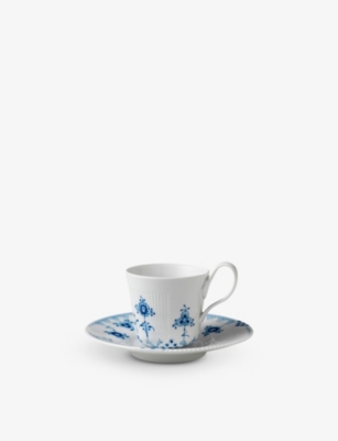 ROYAL COPENHAGEN: Blue Elements porcelain cup and saucer 9cm