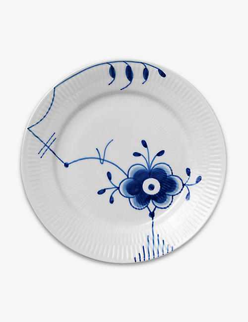 ROYAL COPENHAGEN: Blue Fluted Mega porcelain plate 19cm