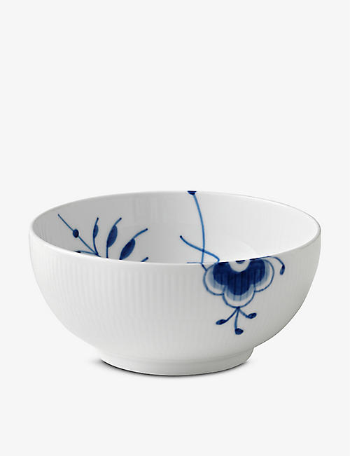 ROYAL COPENHAGEN: Blue Fluted Mega porcelain bowl 21cm