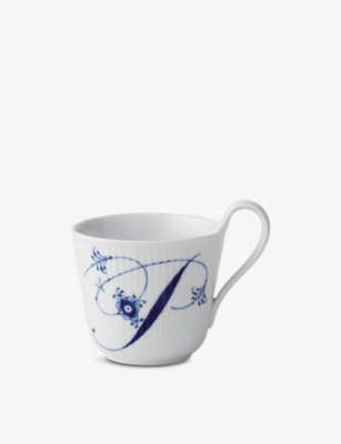 ROYAL COPENHAGEN: Alphabet P hand-painted porcelain mug 330ml