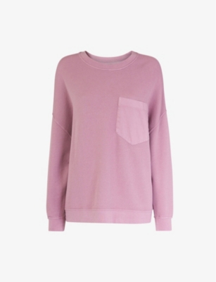 Pink Bonjour Logo Sweatshirt, WHISTLES