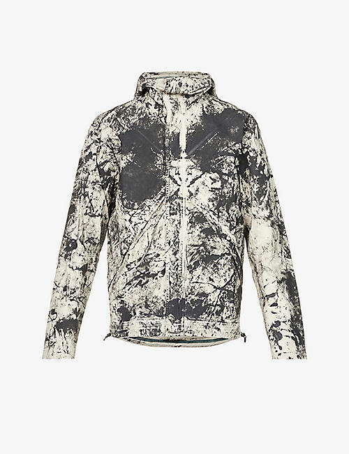 ARNAR MAR JONSSON: Aska abstract-print relaxed-fit cotton-poplin jacket