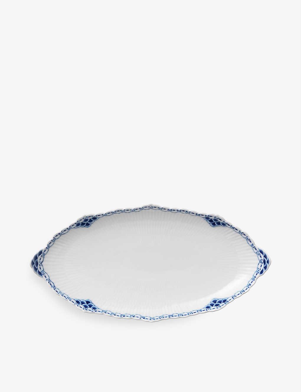 Royal Copenhagen Princess Lace-painted Oval Porcelain Dish 24.5cm