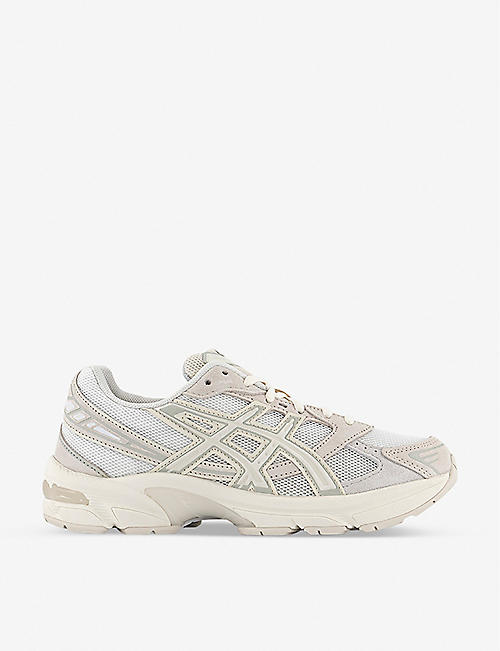 ASICS: GEL 1130 panelled mesh and suede trainers