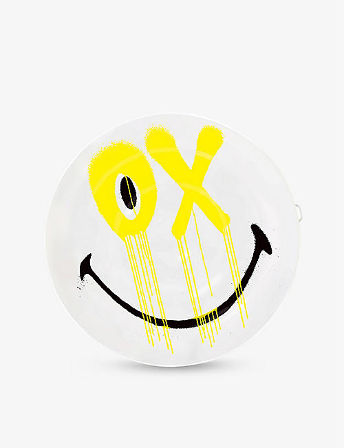 SUNNYLIFE: SUNNYLiFE x Smiley graphic-print inflatable pool float 165cm