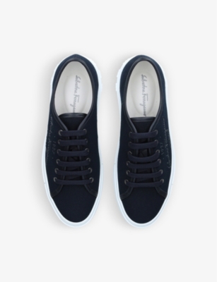 SALVATORE FERRAGAMO Mediterr Eco recycled and organic-cotton trainers