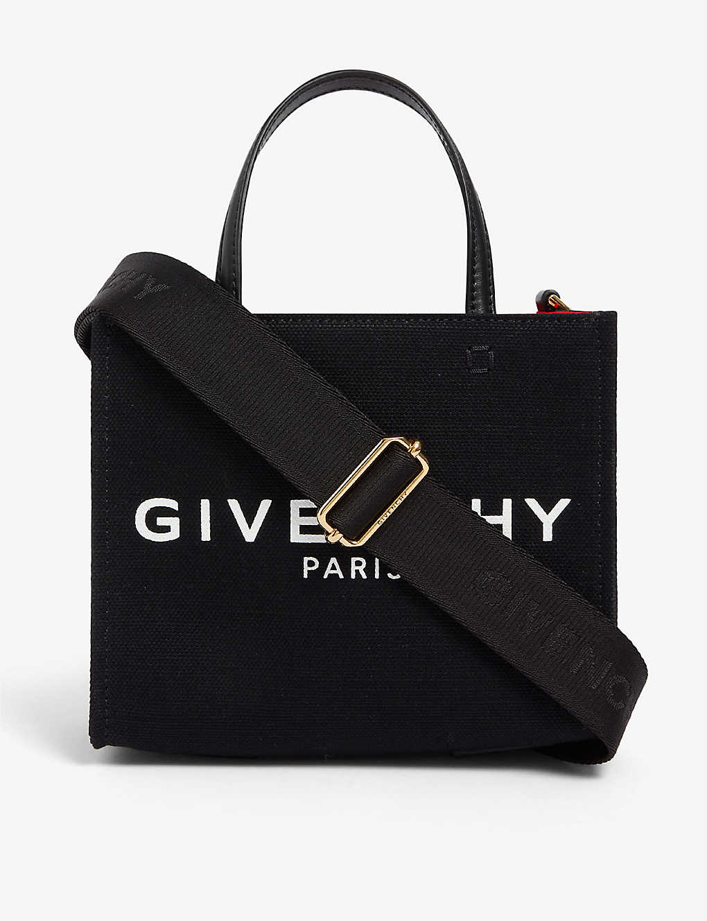 Givenchy G Small Canvas Tote Bag In Black