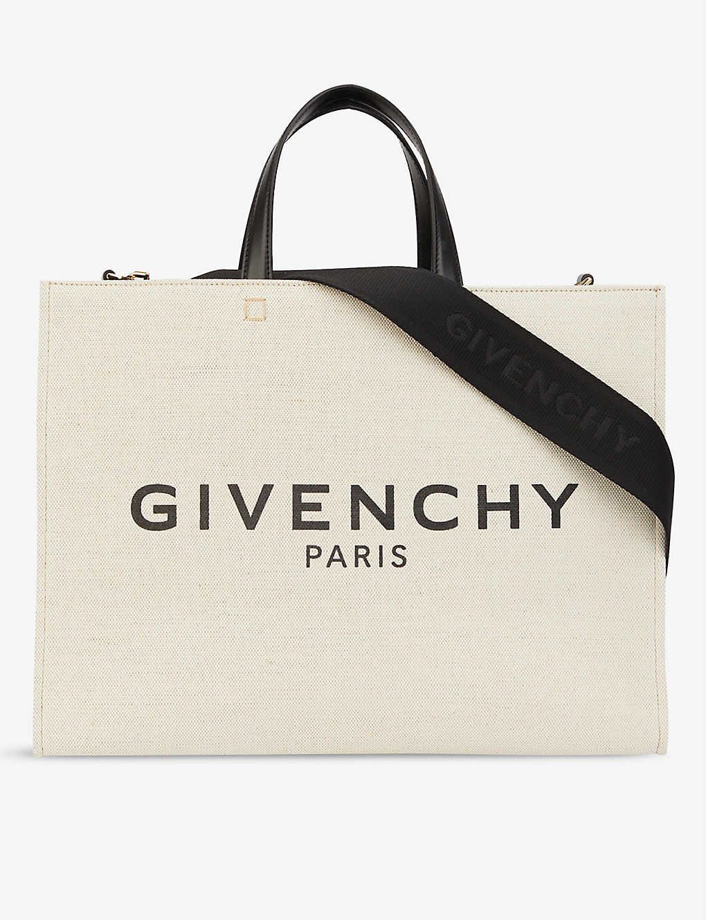 GIVENCHY - Logo-print medium cotton-linen blend tote bag 