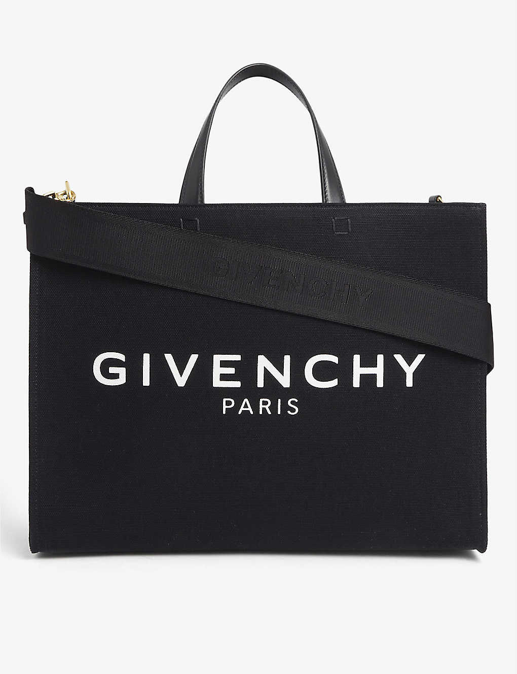 Shop Givenchy G Medium Canvas Tote Bag In Black