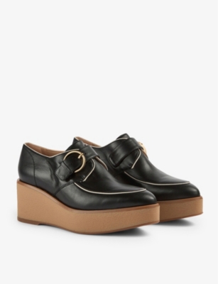 platform monk shoes