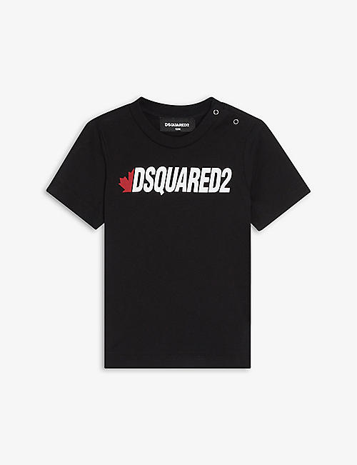 DSQUARED2: Maple logo cotton T-shirt 3-36 months