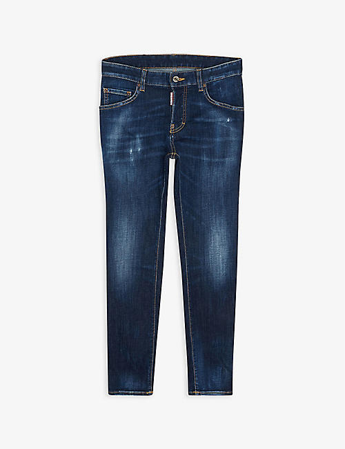 DSQUARED2: Skater branded-patch denim jeans 10-16 years