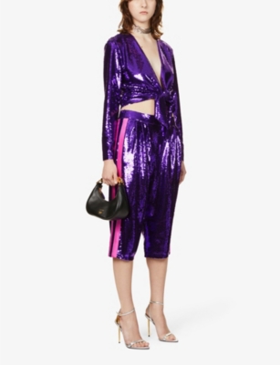 TOM FORD: Padlock leather heeled sandals