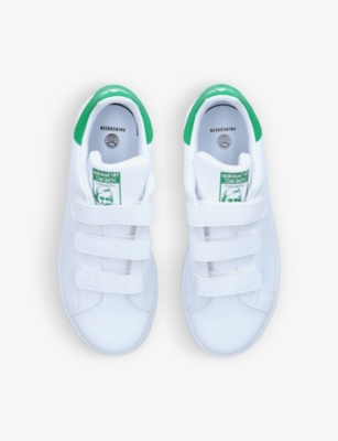 Adidas Originals Stan Smith Low-top Leather Trainers Years 6-8 Years In White/comb