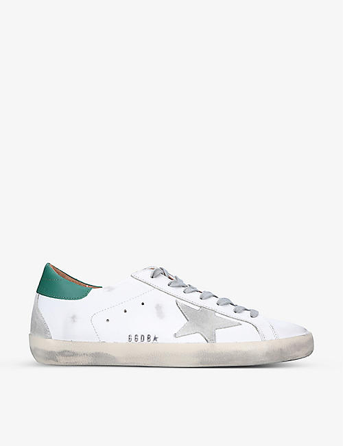 GOLDEN GOOSE: Superstar leather low-top trainers