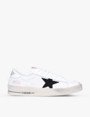 GOLDEN GOOSE: Men’s Stardan low-top leather and mesh trainers
