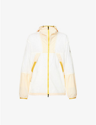 MONCLER: Doi colour-block shell hooded windbreaker jacket
