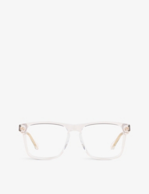 Shop Gucci Women's Clear Gg0561on Rectangular Glasses