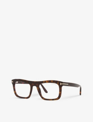 Tom Ford Womens Brown Ft5757-b Rectangle-framed Acetate Sunglasses In Brown
