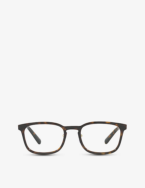 BVLGARI: BV1117 rectangle-frame metal optical glasses