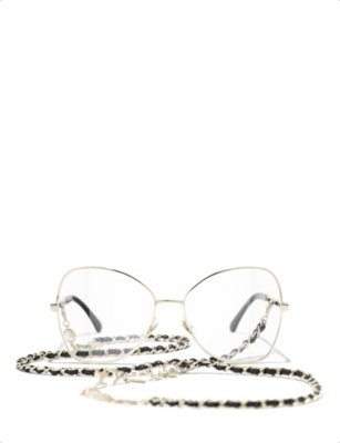 Chanel Pantos Eyeglasses in Metallic